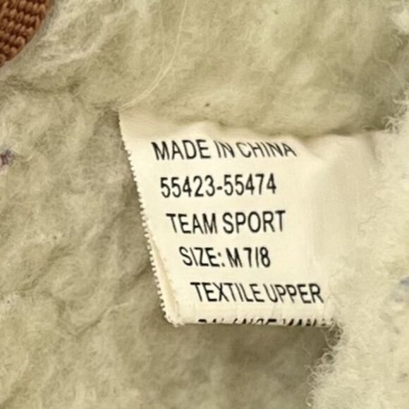 North Carolina University Womens Faux Suede Sherpa Lined Booties Size M 7/8 - Picture 6 of 6